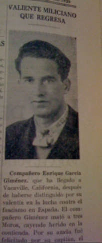 By the time the Spanish Civil War broke out in 1936, Spaniards had been living in the Vacaville area for almost thirty years. Many mobilized to support the Republic; some even volunteered and returned to Spain to fight in the war.