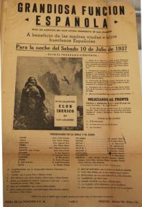 Photo courtesy of Joe Galván of San Leandro, California.  Joe's mother performed on the program announced on the handbill.